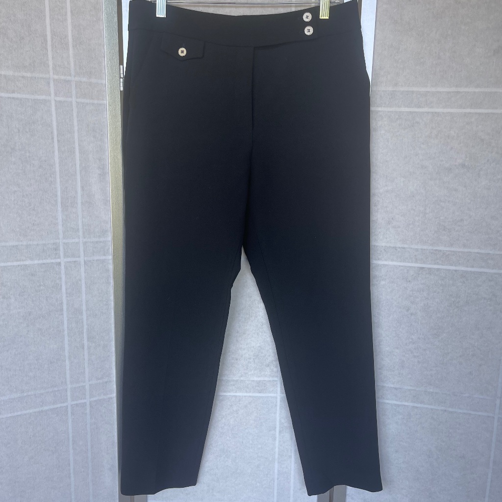 Veronica Beard Black Renzo Pants Sz 10